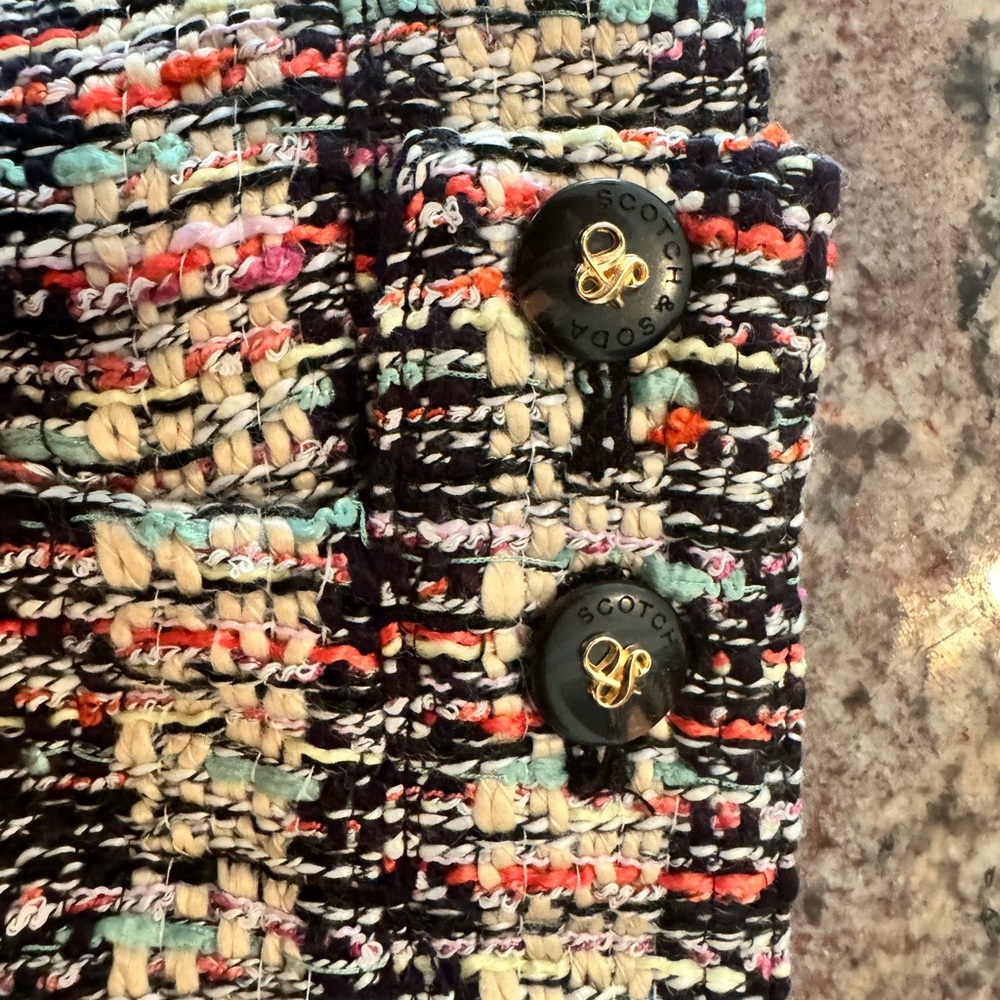 Scotch & Soda Multicolor Tweed Mini Skirt - Picture 11 of 12
